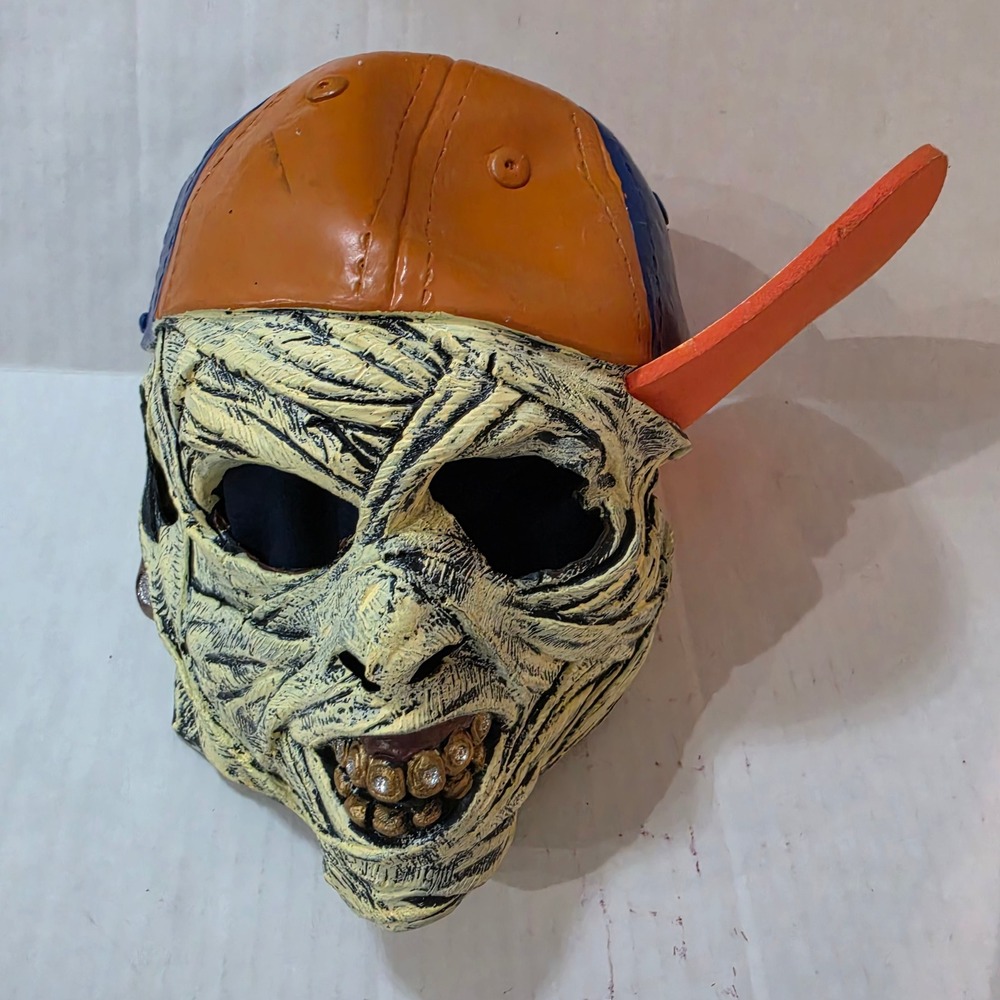 Vintage 2008 Disguise Inc FaceBall Mummy Mask Baseball Cap Hat Costume Y2K Kids
